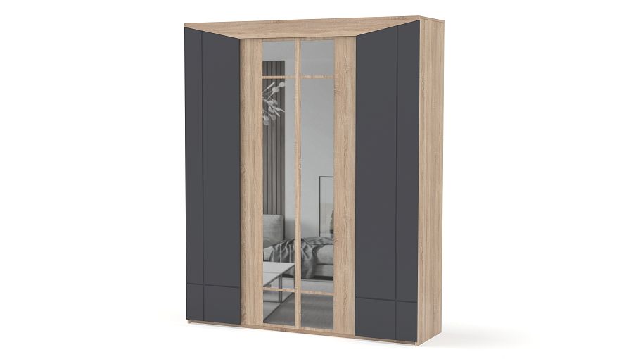 Шкаф 4-х дверный Парма BMS - Фото