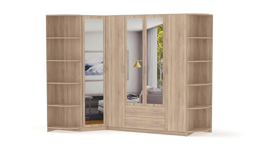 Распашной шкаф набор шкафов НКМ-1 BMS - Фото