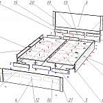 Схема сборки Кровать Венета BMS