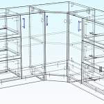 Чертеж Комод угловой Мартин 2 BMS