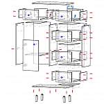 Чертеж Комод Лоренцо 12 BMS