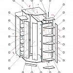 Схема сборки Шкаф угловой двустворчатый  BMS