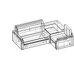Диван Карина 04 BMS(Аккордеон (Левый))