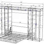 Чертеж Шкаф-кровать трансформер Долли 48 BMS