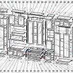 Схема сборки Мебельная стенка Карина BMS