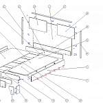 Схема сборки Кровать двуспальная Мишель 1600 BMS