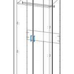 Чертеж Распашной шкаф Модерно 1.1 BMS