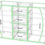 Чертеж Комод К-4,4 BMS