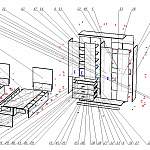 Схема сборки Мебель для спальни Ницца BMS