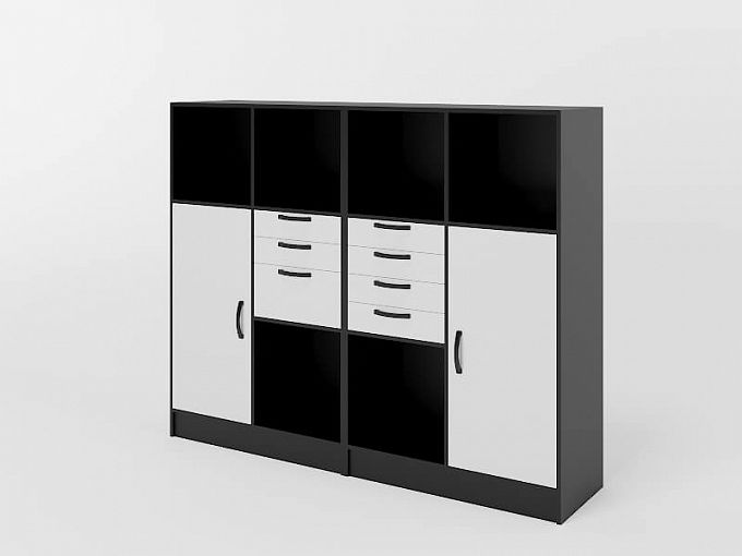 Комплект офисных шкафов для документов ШДК14 BMS - Фото