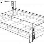 Чертеж Кровать Карина 8 BMS
