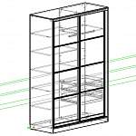 Чертеж Шкаф-купе Элит-34 BMS