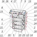 Схема сборки Комод радиусный Классик 13 BMS