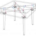 Чертеж Журнальный стол Ева 17 BMS