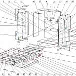 Схема сборки Шкаф-кровать трансформер Город 1 BMS