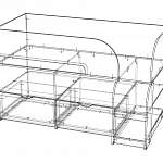 Чертеж Кровать-чердак Маркиз 19 BMS