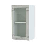 Шкаф навесной со стеклом 1 дверь Греция BMS - Фото 4