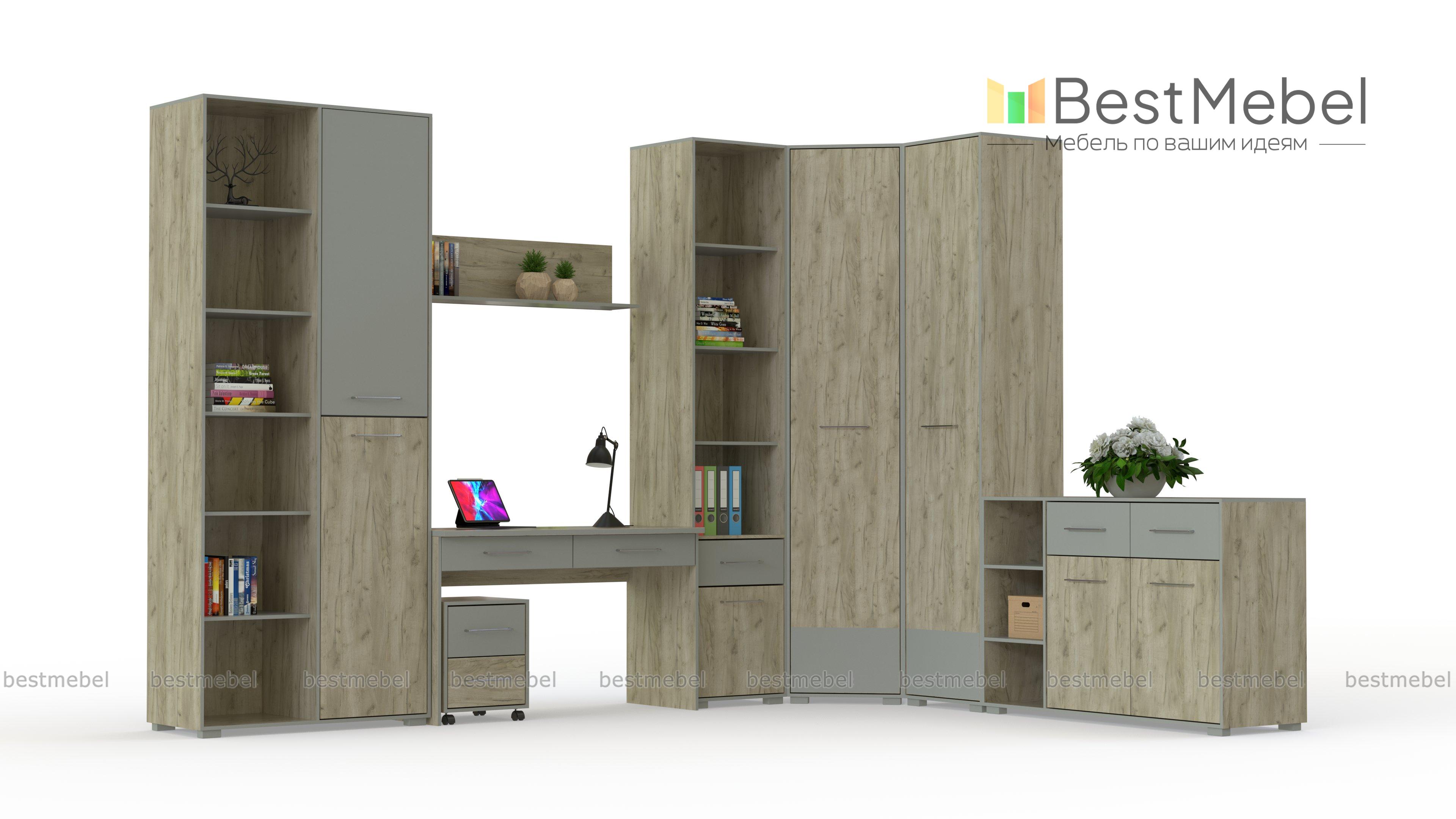 Угловая стенка со столом Нью-2 BMS - Фото