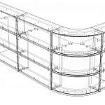 Чертеж Стойка ресепшн Лайн 1 BMS