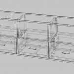 Чертеж Тумба под ТВ Маджента 6 BMS