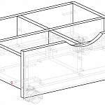 Чертеж Ящик в детскую Холли 1 BMS