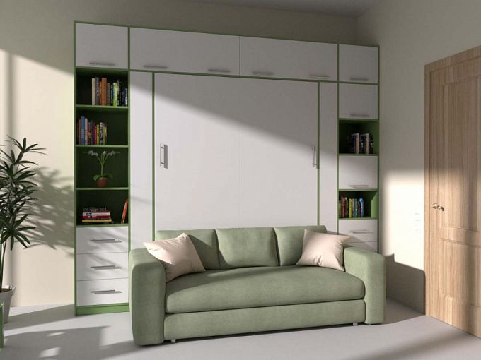Шкаф-кровать с диваном Изабель-6 BMS - Фото