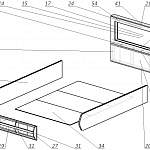 Схема сборки Кровать мягкая Омелия с LED BMS