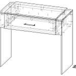 Схема сборки Туалетный стол Хартман 7 BMS