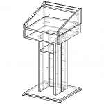 Чертеж Мебель-трибуна 31  BMS